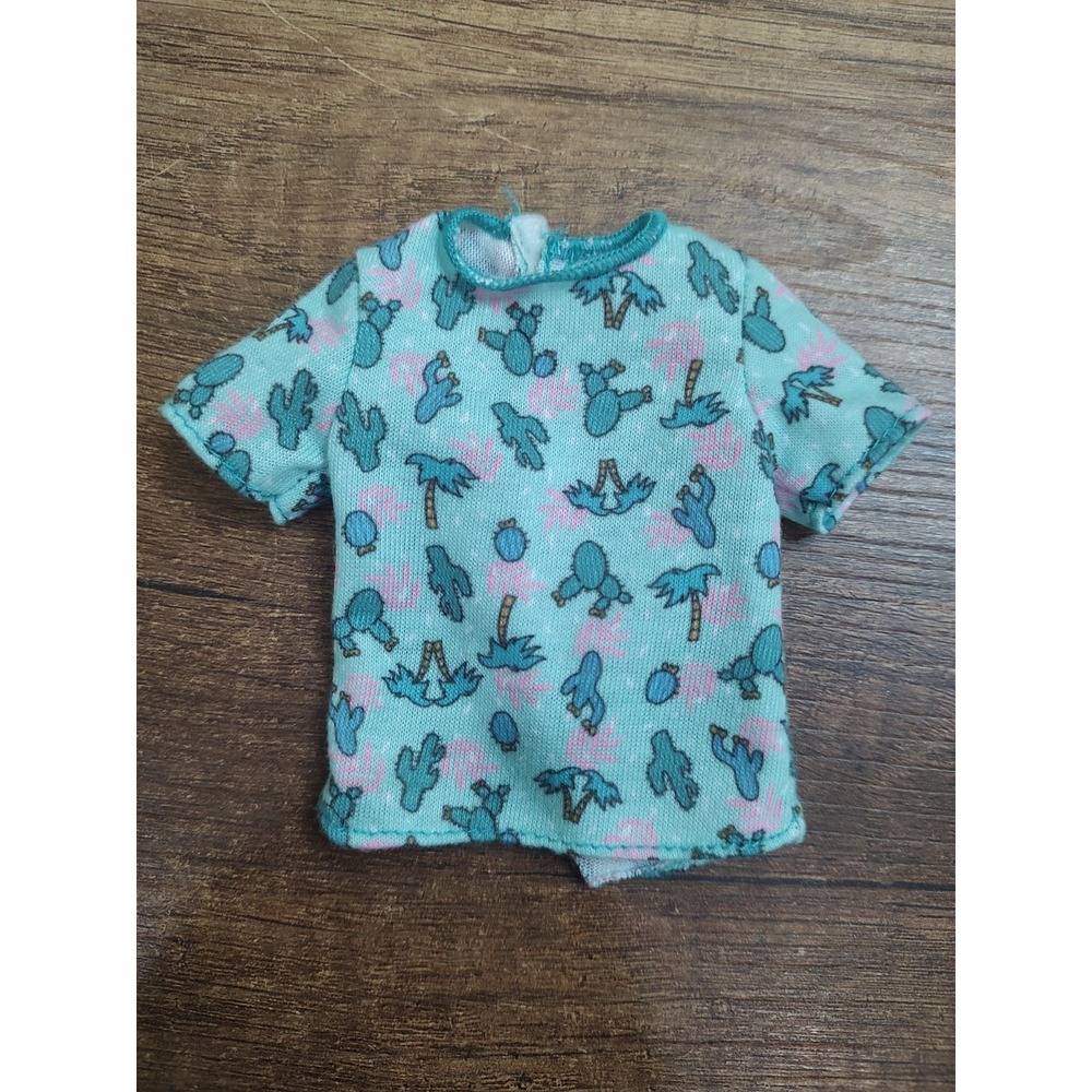 Ken Barbie Fashionistas #211 Cactus Tree Print T-Shirt Doll Top Mattel Z19